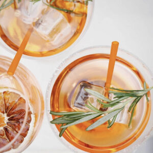 Cocktail Thin Rice Straws 6.5mm x 200mm,